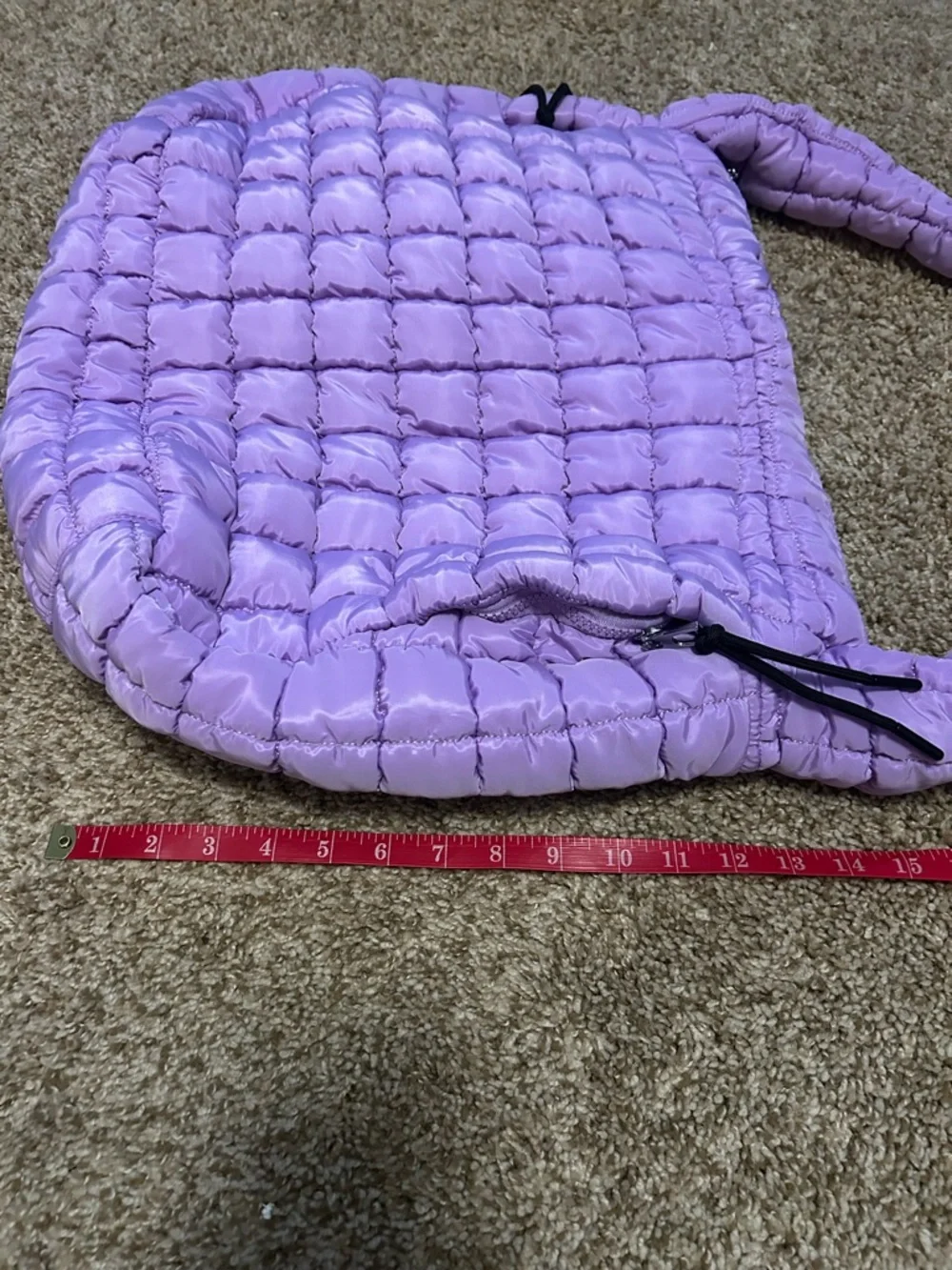 Pink Lily Quilted Lavender Shoulder Tote - Picture 8 of 11